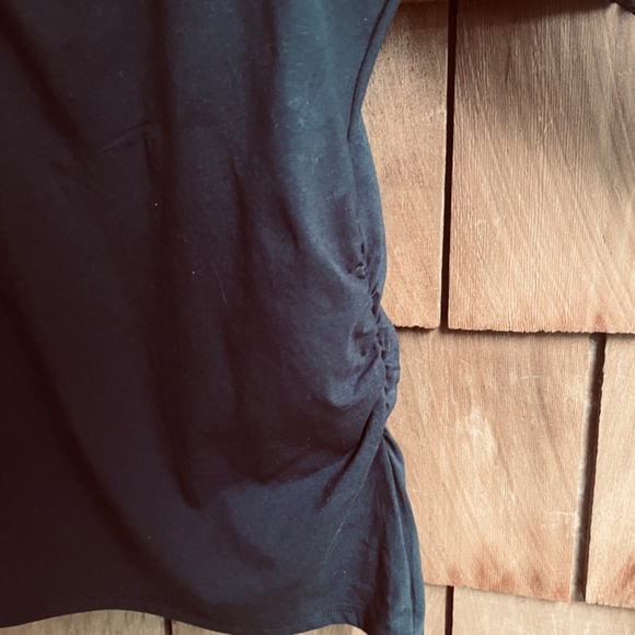 Free People Josie Long Sleeve Top in Black Combo Cotton Jersey Lace Size XL - Picture 8 of 16